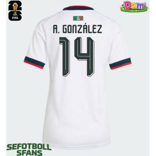 Mexiko Armando Gonzalez #14 Bortatröja Kvinnor VM 2026 Kortärmad